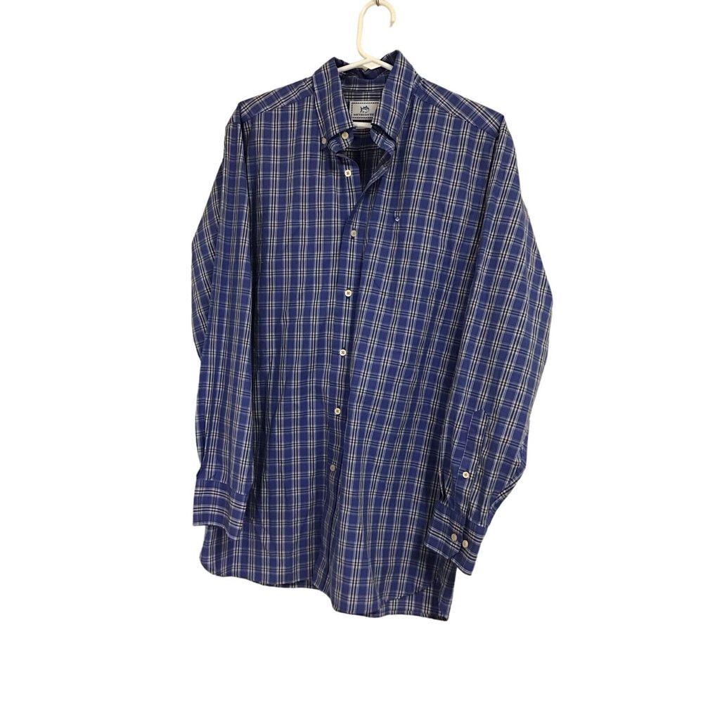 Southern Tide Blue Plaid Button Up Shirt Men's Size Medium Classic Fit - Picture 1 of 7
